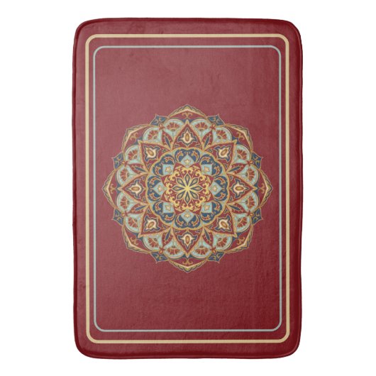 Oriental Mandala - Bath Mat Badematte (Vorderseite Vertikal)