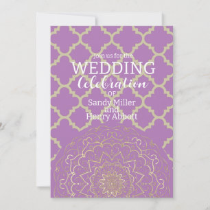 Oriental Mandala - Einladungskarte für Hochzeiten Einladung