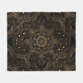 Oriental Mandala, Luxus Vintages Muster. Fleecedecke (Vorderseite (Horizontal))