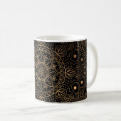 Oriental Mandala, Luxus Vintages Muster. Kaffeetasse (VorderseiteRechts)
