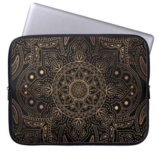 Oriental Mandala, Luxus Vintages Muster. Laptopschutzhülle (Vorderseite)