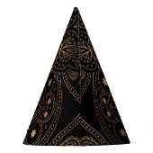 Oriental Mandala, Luxus Vintages Muster. Partyhütchen (Rückseite)