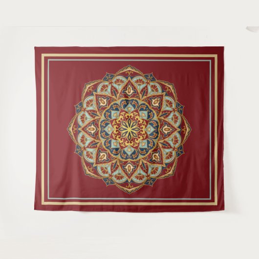 Oriental Mandala - Tapestry Wandteppich (Vorderseite (Horizontal))