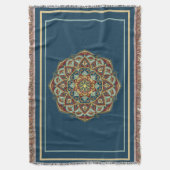 Oriental Mandala - Throw Blanket Decke (Vorderseite Vertikal)