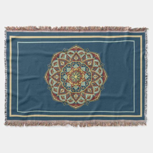 Oriental Mandala - Throw Blanket Decke (Vorderseite)
