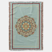 Oriental Mandala - Throw Blanket Decke (Vorderseite Vertikal)