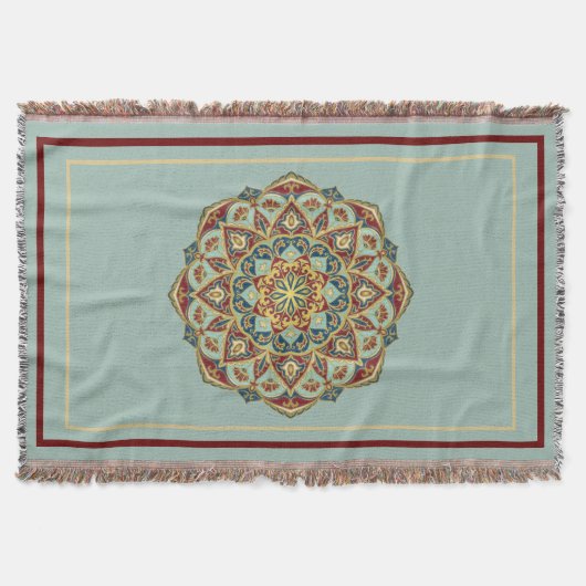 Oriental Mandala - Throw Blanket Decke (Vorderseite)