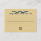 Oriental Mandala - Visitenkarte (Rückseite)