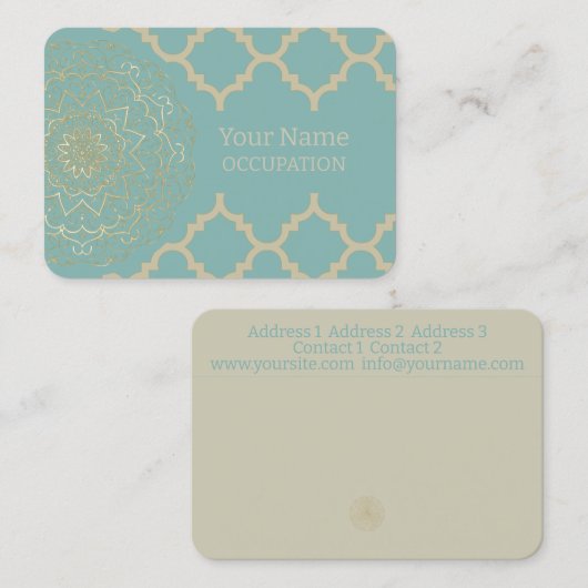 Oriental Mandala - Visitenkarte (Vorne/Hinten)