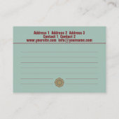 Oriental Mandala - Visitenkarte (Rückseite)