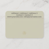 Oriental Mandala - Visitenkarte (Rückseite)