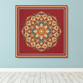 Oriental Mandala - Wrapped Canvas Leinwanddruck (Insitu (Holzboden))