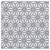 Oriental Navy Blue Asanoha Japan Modedesign Stoff (Muster)