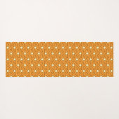 Oriental Orange Beige Triangle Spirals ägyptisch Yogamatte (Rückseite (Horizontal))