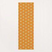 Oriental Orange Beige Triangle Spirals ägyptisch Yogamatte (Rückseite)