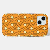 Oriental Orange Beige Triskelion Ägyptisches Muste Case-Mate iPhone Hülle (Rückseite (Horizontal))