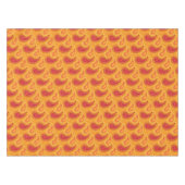 Oriental Orange Persian Paisley Pattern Tischdecke (Vorderseite (Horizontal))