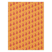 Oriental Orange Persian Paisley Pattern Tischdecke (Vorderseite)
