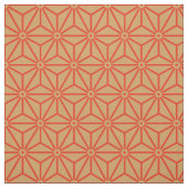Oriental Orange Red Tan Asanoha Japan Muster Stoff (Muster)