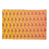 Oriental Orange Twin Flamme Persian Paisley Patter Kissenbezug (Rückseite)