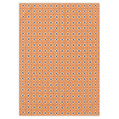 Oriental Orange White Katazome Blume Pattern Tischdecke (Vorderseite)