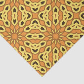 Oriental Orange & Yellow Geometric Muster Seidenpapier (Ausschnitt)