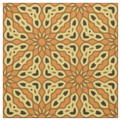 Oriental Orange & Yellow Geometric Muster Stoff (Muster)