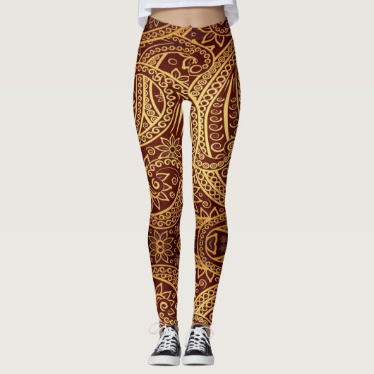 Oriental Ornament - Power Yoga Leggings (Vorderseite)