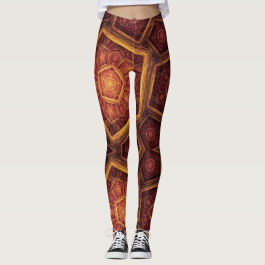 Oriental Ornament - Power Yoga Leggings (Vorderseite)