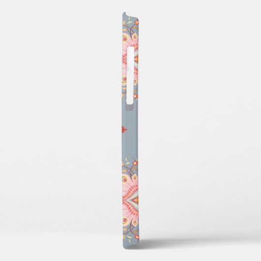 Oriental Paisley Peacock Feather Background Case-Mate iPhone Hülle (Rückseite / Links)