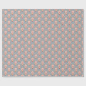 Oriental Paisley Peacock Feather Background Geschenkpapier (Flach)