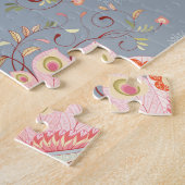 Oriental Paisley Peacock Feather Background Puzzle (Seite)