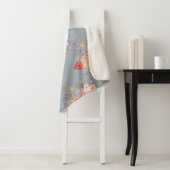 Oriental Paisley Peacock Feather Background Sherpadecke (Beispiel)