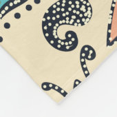 Oriental Paisley: Stilvolle Textil Elegance. Fleecedecke (Ecke)