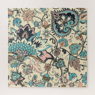 Oriental Paisley: Stilvolle Textil Elegance. Puzzle