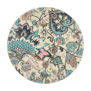 Oriental Paisley: Stilvolle Textil Elegance. Schneidebrett