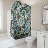 Oriental Paisley Vintag Seamless Pattern Duschvorhang (Beispiel)