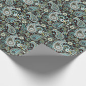 Oriental Paisley Vintag Seamless Pattern Geschenkpapier (Ecke)