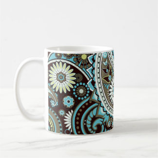 Oriental Paisley Vintag Seamless Pattern Kaffeetasse