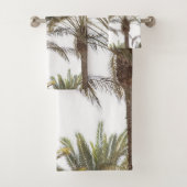 Oriental Palm Trees #1 #tropical #wall #art Badhandtuch Set (Insitu)