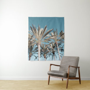 Oriental Palm Trees Vibes #1 #tropical #wall #art Wandteppich