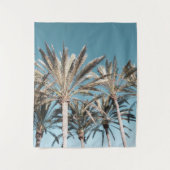 Oriental Palm Trees Vibes #1 #tropical #wall #art Wandteppich (Vorderseite)