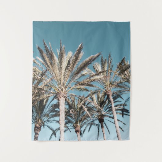 Oriental Palm Trees Vibes #1 #tropical #wall #art Wandteppich (Vorderseite)