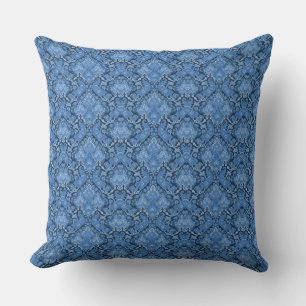 Oriental Pattern Blau Kissen