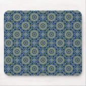 Oriental Pattern Blau Mousepad (Vorne)