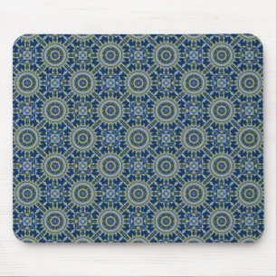 Oriental Pattern Blau Mousepad