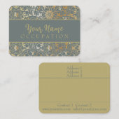 Oriental Pattern Mandala - Visitenkarte (Vorne/Hinten)
