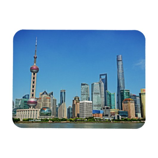 Oriental Pearl Tower - Shanghai, China - Magnet (Horizontal)