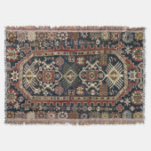 Oriental Persian Bijo 19c Rug print Decke (Vorderseite)