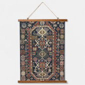 Oriental Persian Bijo 19c Rug print Wandteppich Mit Holzrahmen (Vorderseite)